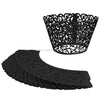 Black Filigree Vine Laser Cut Cupcake Wrappers / Cases - 20 pcs