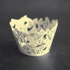 Cream Butterfly Laser Cut Cupcake Wrappers / Cases - 20 pcs