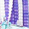 3.6m Four Leaf Clover String Tissue Paper Flower Garland Backdrop - Lilac