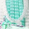 3.6m Four Leaf Clover String Tissue Paper Flower Garland Backdrop - Teal