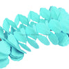 3.6m Four Leaf Clover String Tissue Paper Flower Garland Backdrop - Teal