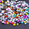 Mixed Colours Premium Glass Crystal Beads Flat Back Rhinestone Diamante - 1440 pcs