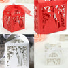 Red Bride & Groom Luxury Favour Boxes With Organza Ribbons - 20 pcs