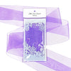 Lilac Organza Sheer Ribbon