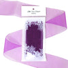 Plum Organza Sheer Ribbon