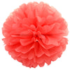 Coral Tissue Paper Pompoms Flower Ball (Single Pack)