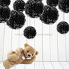 Black Tissue Paper Pompoms Flower Ball (Single Pack)