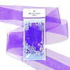 Purple Organza Sheer Ribbon