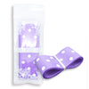 Lilac 38mm Polka Dot Grosgrain Ribbon