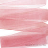 Coral Organza Sheer Ribbon