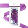 Plum Organza Sheer Ribbon