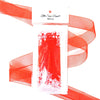 Red Organza Sheer Ribbon