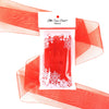 Red Organza Sheer Ribbon