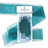 Teal Organza Sheer Ribbon