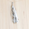 5pcs Tassels Garland Tissue Paper Bunting - Metallic Silver