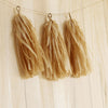 5pcs Tassels Garland Tissue Paper Bunting - Old Gold / Beige