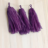 5pcs Tassels Garland Tissue Paper Bunting - Plum