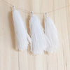 5pcs Tassels Garland Tissue Paper Bunting - White