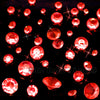 Red Table Crystal Scatter Diamonds