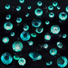 Teal Table Crystal Scatter Diamonds