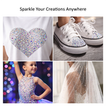 Clear Hot Fix Crystal Iron On Rhinestones Gems