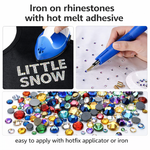 Clear Hot Fix Crystal Iron On Rhinestones Gems