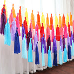 5pcs Tassels Garland Tissue Paper Bunting - Mint