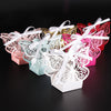 Champagne Gold Butterfly Luxury Favour Boxes With Organza Ribbons - 20 pcs