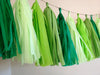 5pcs Tassels Garland Tissue Paper Bunting - Baby Blue