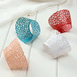 Cream Filigree Vine Laser Cut Cupcake Wrappers / Cases - 20 pcs