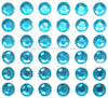 Aqua Self-Adhesive Stick On Rhinestone Gems (200pcs)