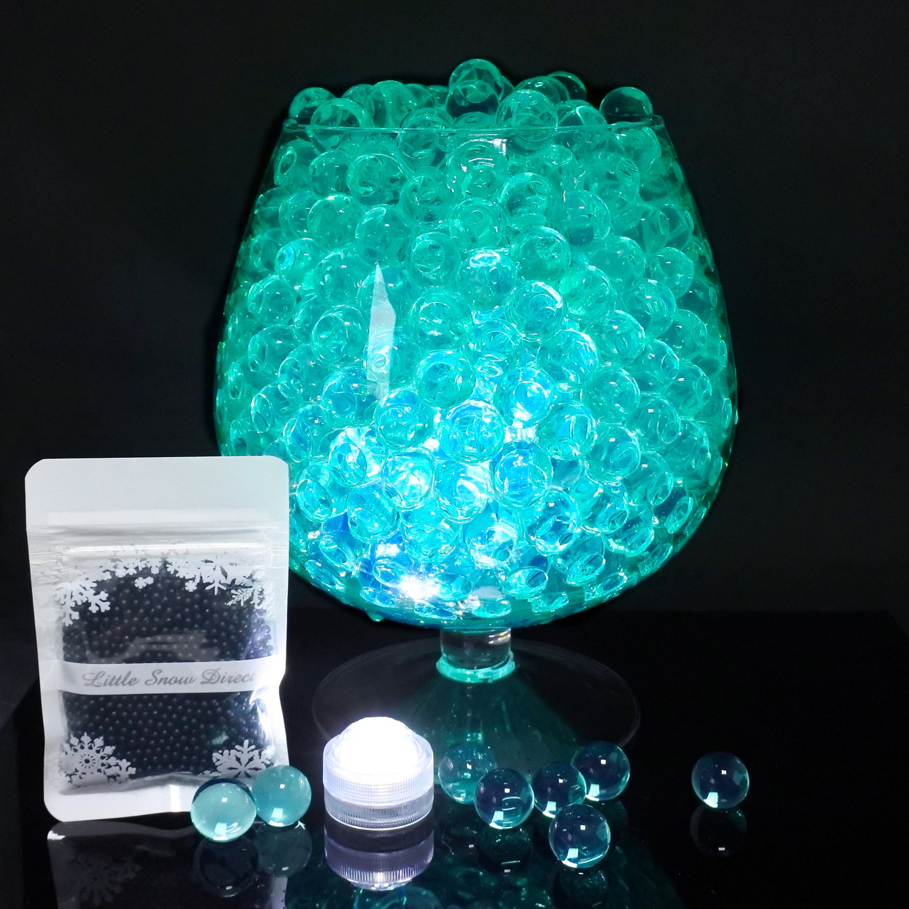 Teal Water Crystal Bio Gel Ball Beads