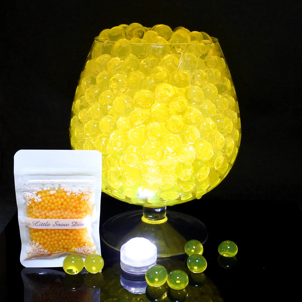 Yellow Gold Water Crystal Bio Gel Ball Beads