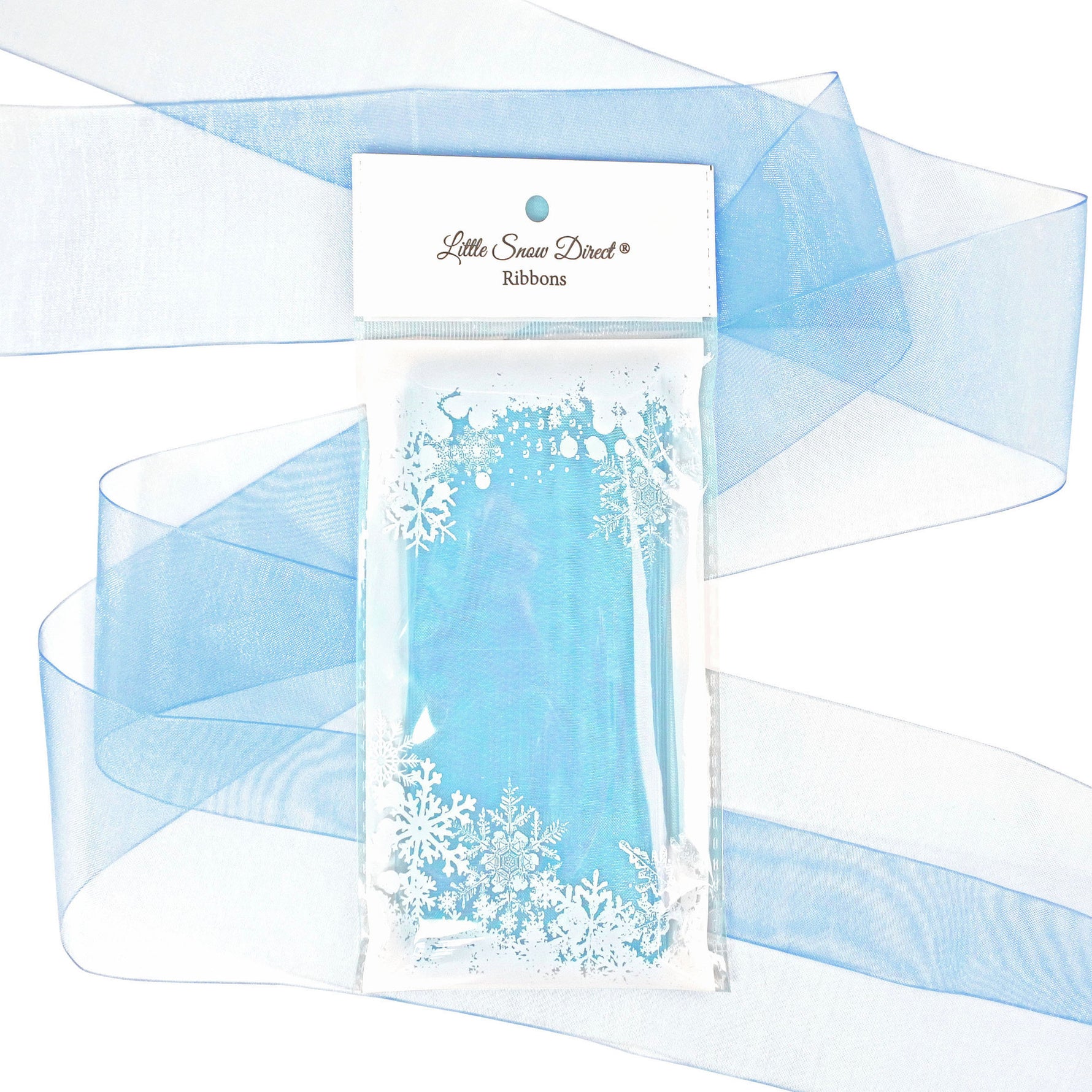 Baby Blue Organza Sheer Ribbon