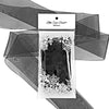 Black Organza Sheer Ribbon