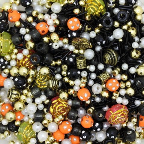 Black Gold Jewellery Making Mixed Beads