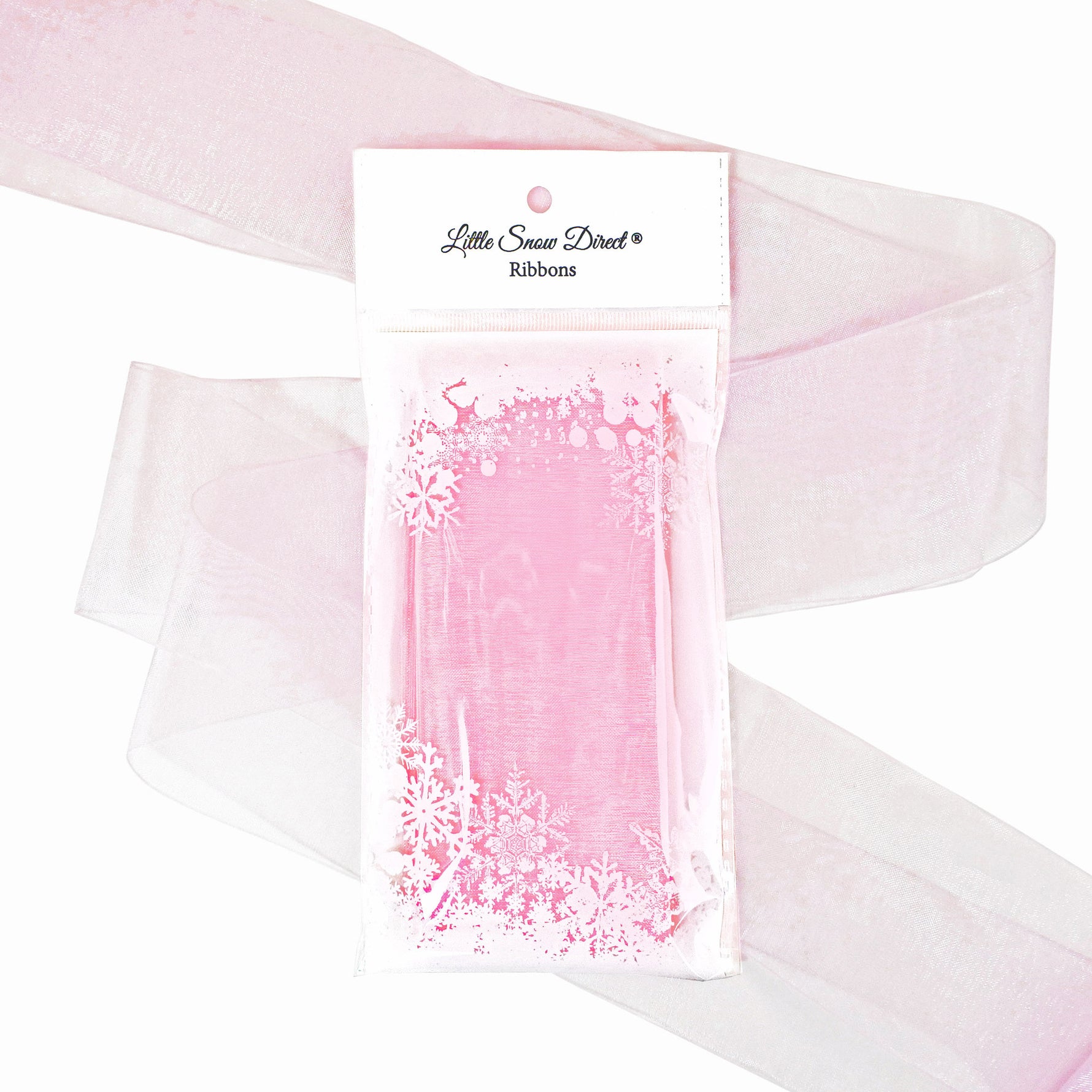 Baby Pink Organza Sheer Ribbon