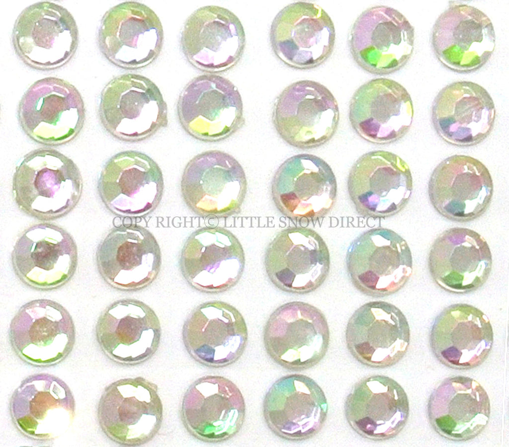 Crystal AB Self-Adhesive Stick On Rhinestone Gems (200pcs)