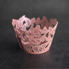 Rose Pink Butterfly Laser Cut Cupcake Wrappers / Cases - 20 pcs