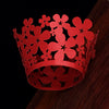 Red Lace Flower Laser Cut Cupcake Wrappers / Cases - 20 pcs