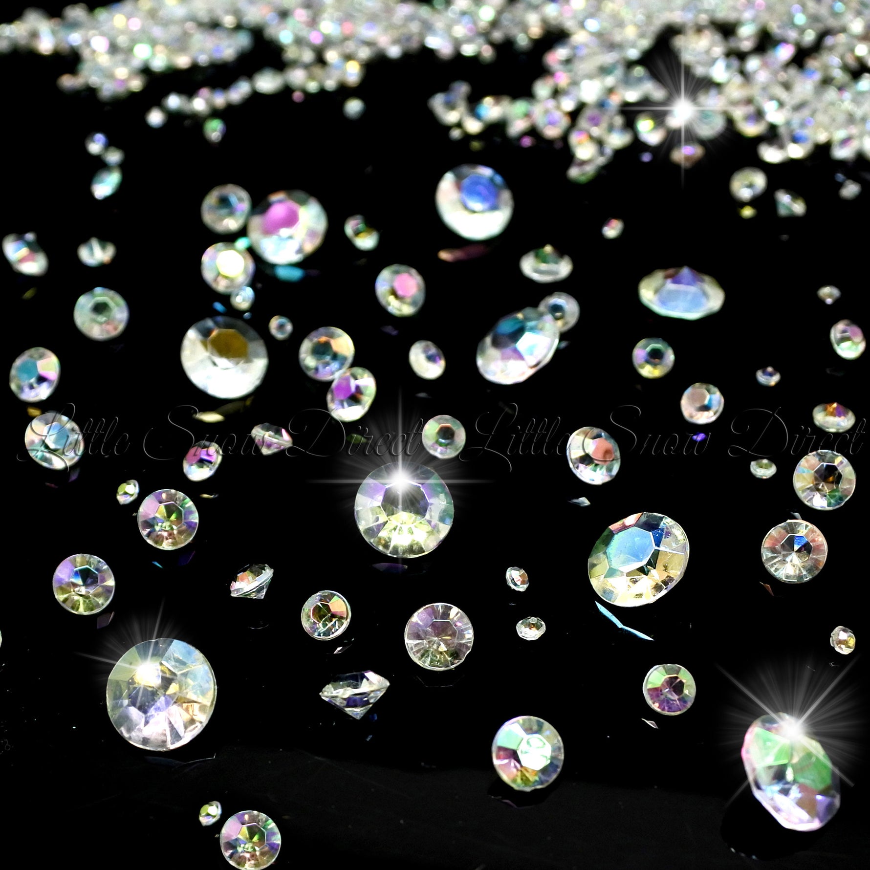 Crystal AB Table Scatter Diamonds