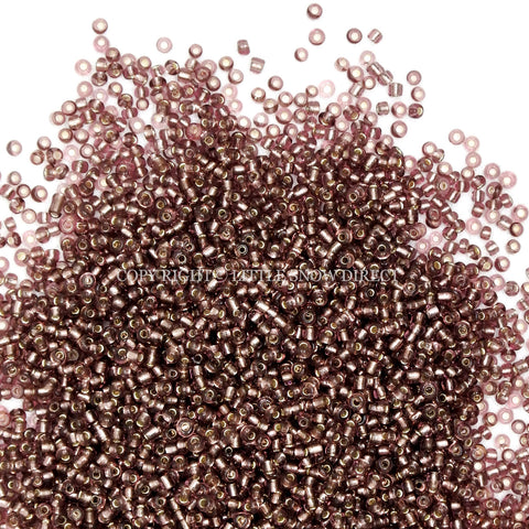 Amethyst Silver Lined Glass Seed Beads (50g)