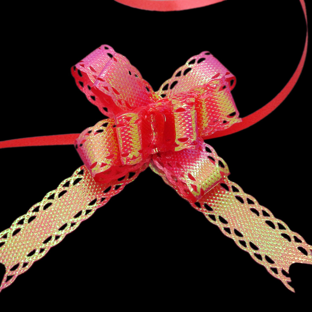 Red Small Butterfly Pull Bow - Pack Of 10