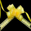 Yellow Gold Small Butterfly Pull Bow - Pack Of 10