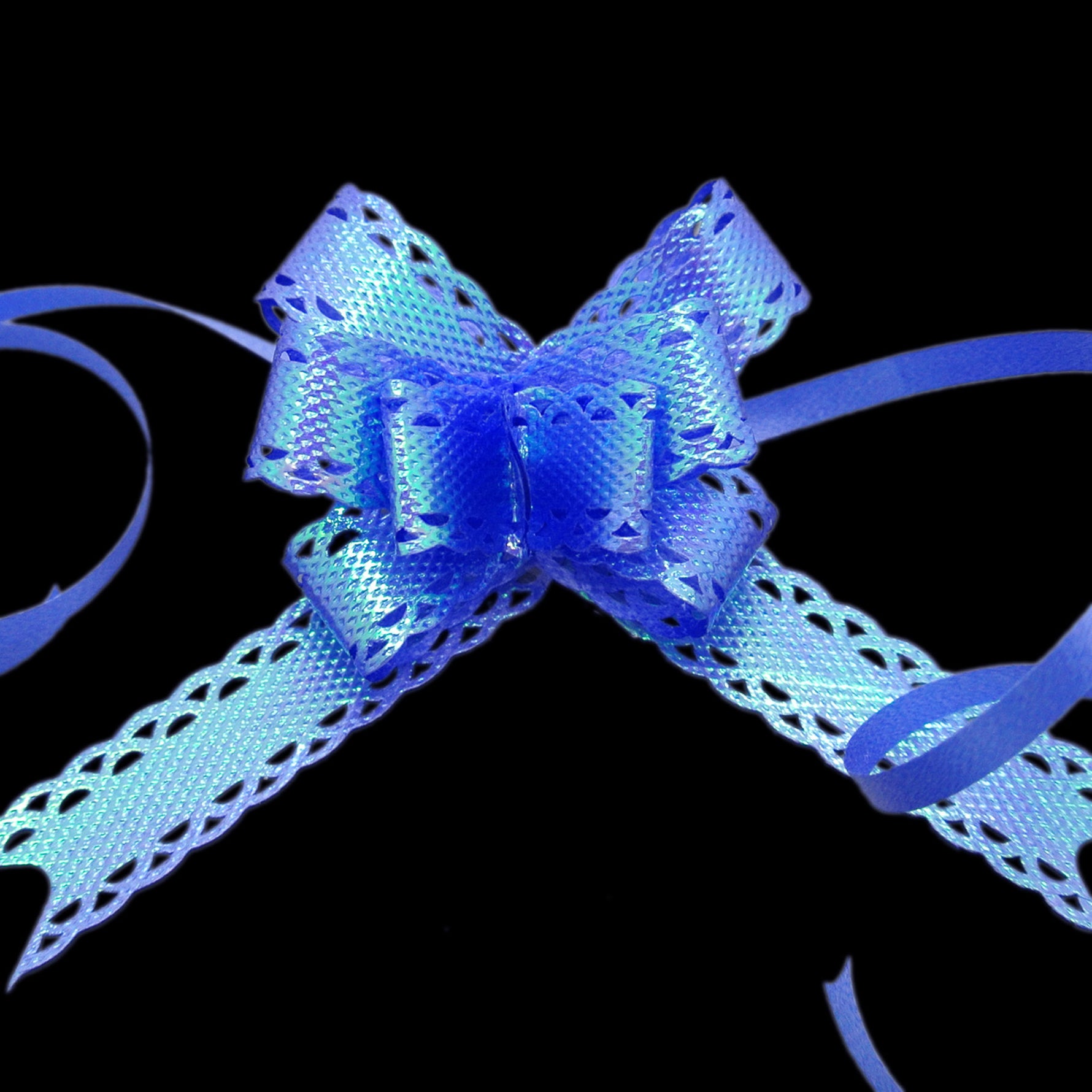 Royal Blue Small Butterfly Pull Bow - Pack Of 10