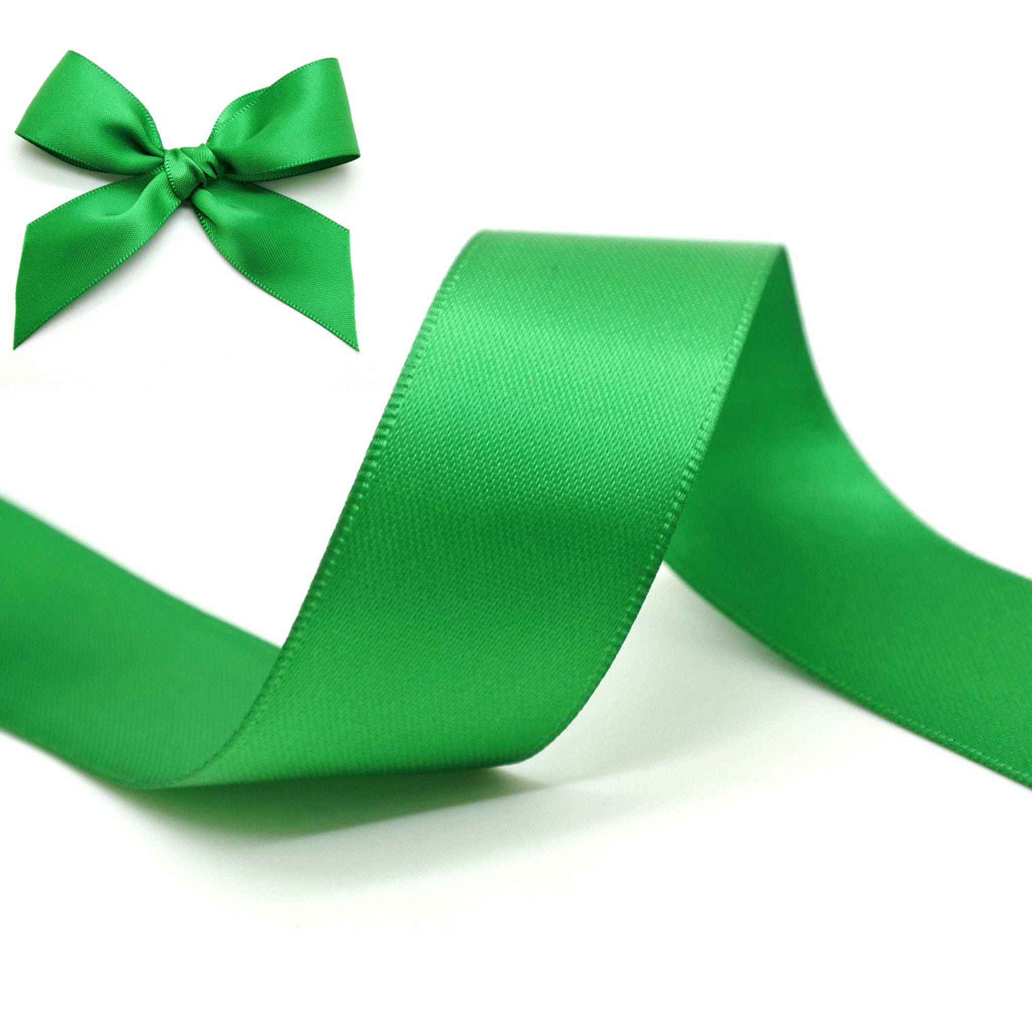 Emerald Double Sided Satin Ribbon