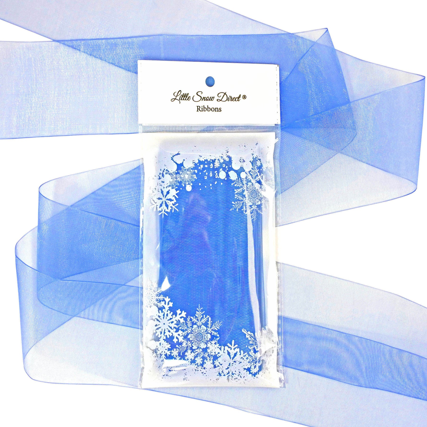 French Blue Organza Sheer Ribbon