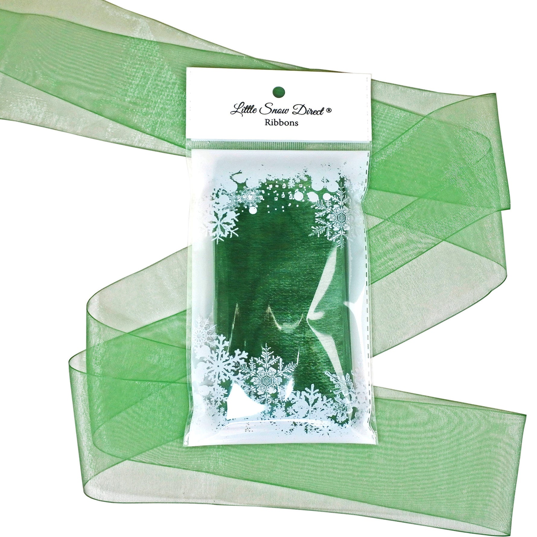 Forest Green Organza Sheer Ribbon