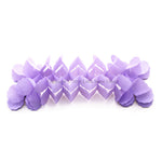 3.6m Four Leaf Clover String Tissue Paper Flower Garland Backdrop - Lilac