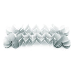 3.6m Four Leaf Clover String Tissue Paper Flower Garland Backdrop - Silver Grey